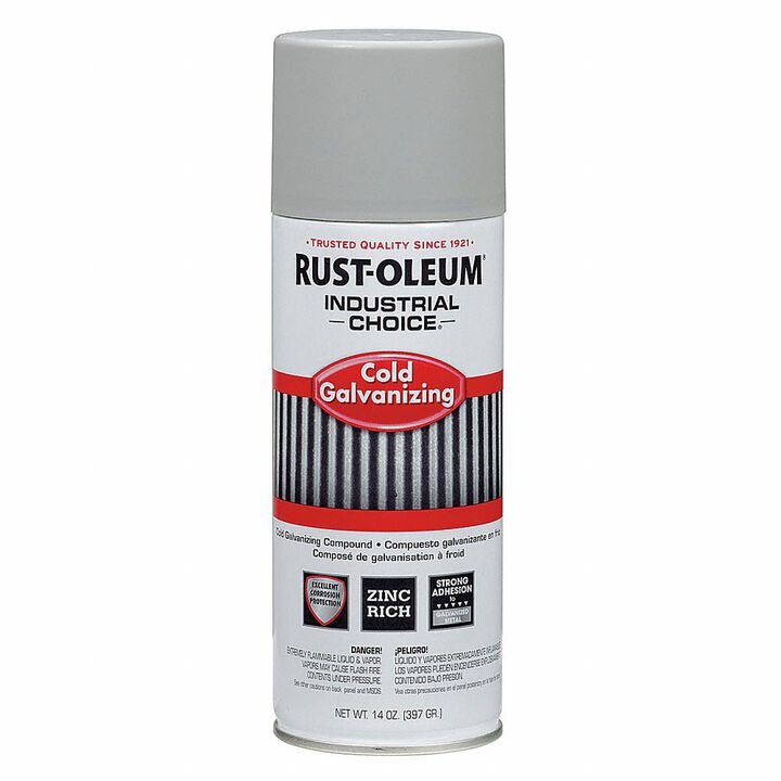 Rust-Oleum Industrial Choice 1600 System Cold Galvanizing 14 Oz Spray Paint