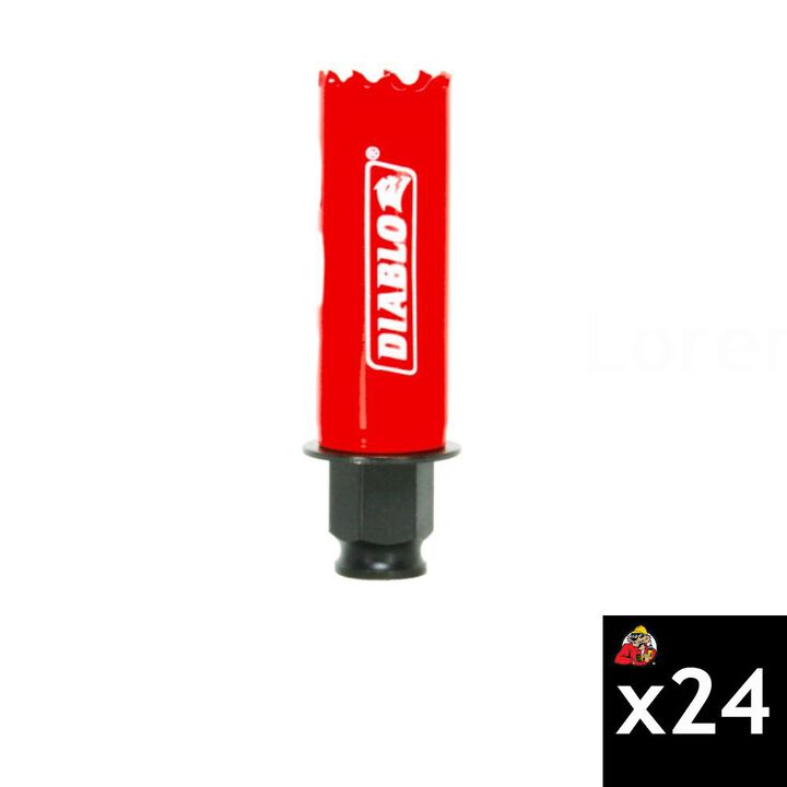 Diablo Tools 1 Inch Bi-Metal Hole Saw 24 Pieces