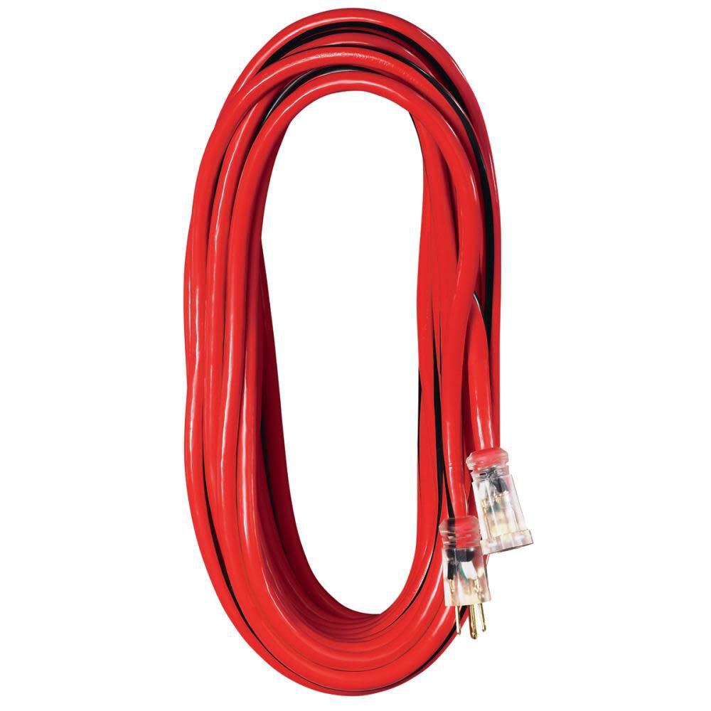 Voltec 50 Ft. 12/3 SJTW UG Extension Cord Red, large image number 1