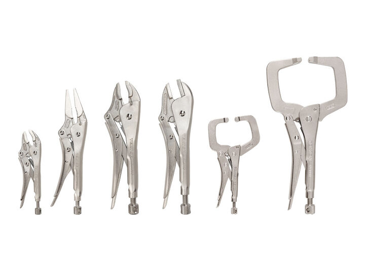 Tekton Locking Pliers and C-Clamp Set, 6 Pieces, large image number 1