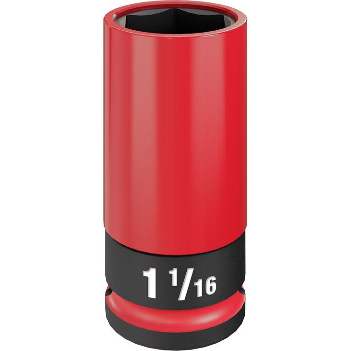 Milwaukee SHOCKWAVE Impact Duty Socket 1/2 Drive 1-1/16in SAE Lug Nut Wheel