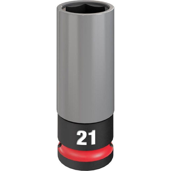 Milwaukee SHOCKWAVE Impact Duty Socket 1/2 Drive 21MM Metric Lug Nut Wheel