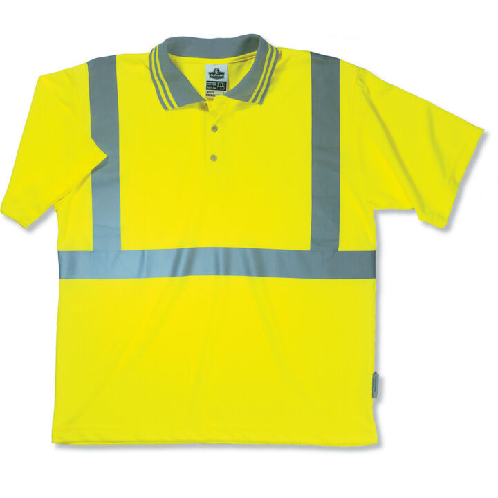 Ergodyne GloWear 8295 Class 2 Lime Green Polo - Large