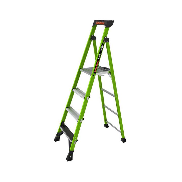 Little Giant Safety MightyLite 6 Ft ANSI Type IAA 375 Lb Fiberglass Stepladder