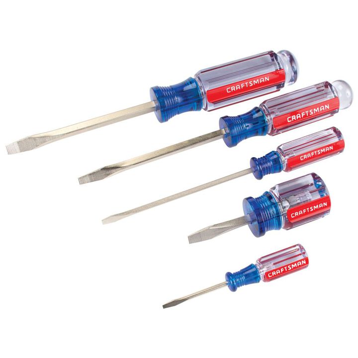 CRAFTSMAN Slotted Acetate Screwdriver Set, 5 Piece