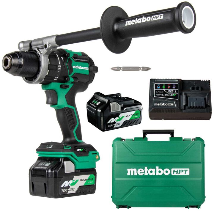 Metabo HPT 36V MultiVolt Cordless Brushless 1/2in Hammer Drill Kit