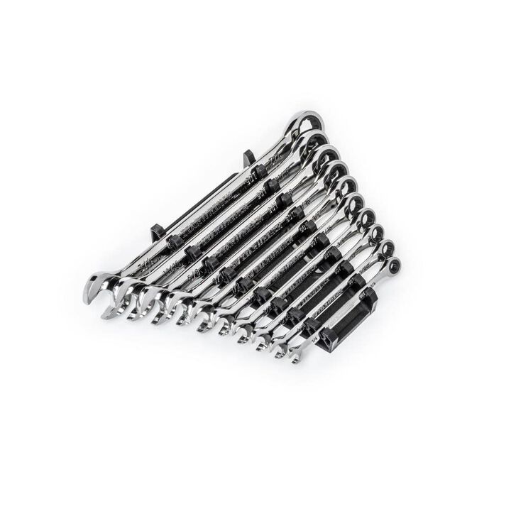 GEARWRENCH 10 Pc. 90T 12 Point SAE Combination Ratcheting Wrench Set, large image number 7