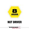 Milwaukee SHOCKWAVE Impact Duty 8MM x 2 9/16inch Magnetic Nut Driver 10pk, small image number 2