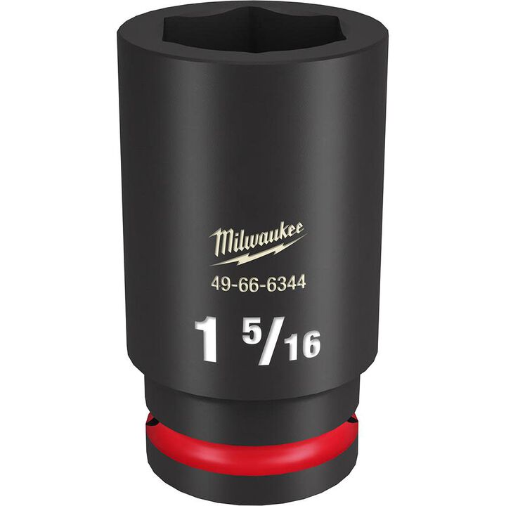 Milwaukee Impact Socket 3/4in Drive 1 5/16in Deep 6 Point