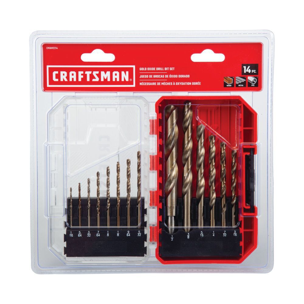 CRAFTSMAN Gold Oxide Coated Drill Bit Se, 14 Piece, large image number 8