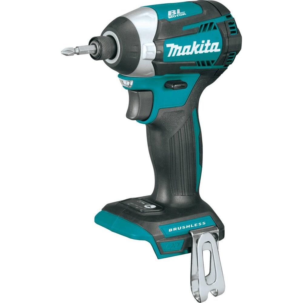 Makita 18V LXT Lithium-Ion Brushless Cordless 3 Speed Impact Driver (Tool Only) & ImpactX 100 pc. Driver Bit Set Bundle, large image number 3