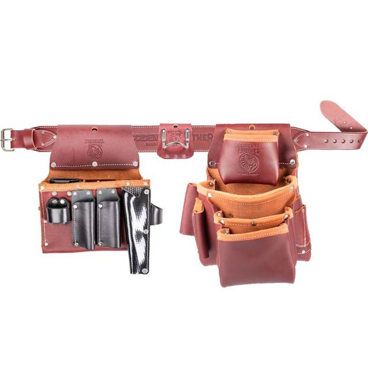 Occidental Leather Left Hand Commercial Drywall Tool Belt Setup, Brown, 3X