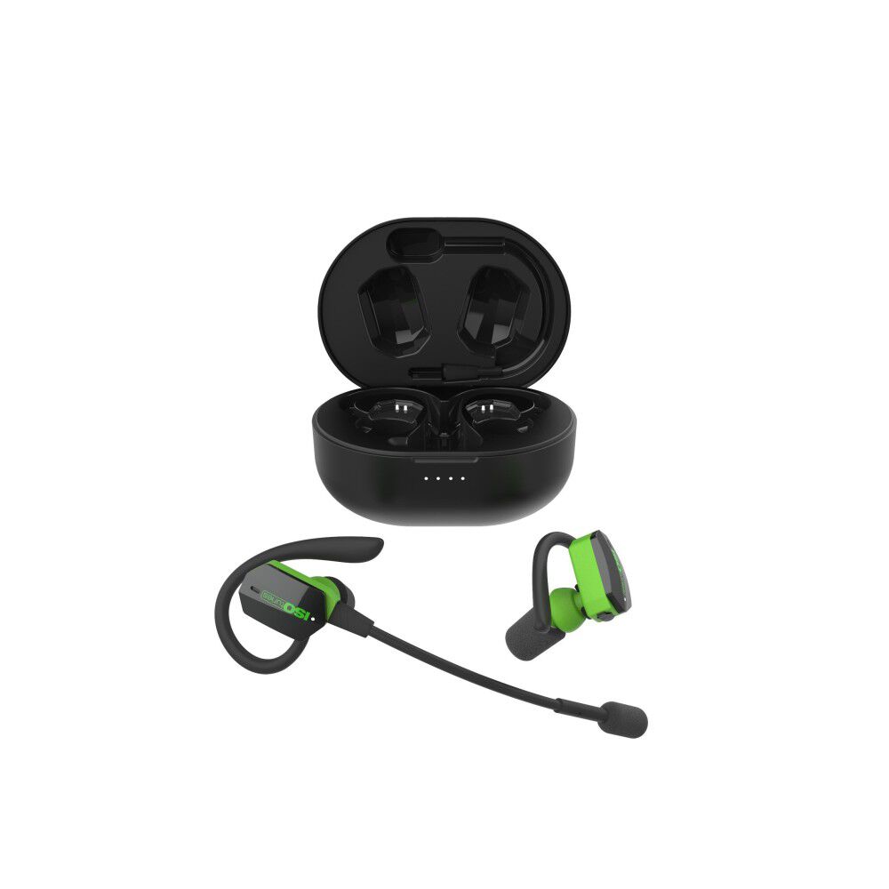 ISOtunes Ultracomm Aware True Wireless Bluetooth Earbuds Black & Hi-Vis Green, large image number 1