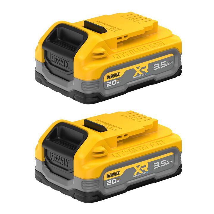 DEWALT 20V MAX 20V 3.5Ah Lithium Ion Power Tool Battery Pack with Fuel Indicator (2 Pack)
