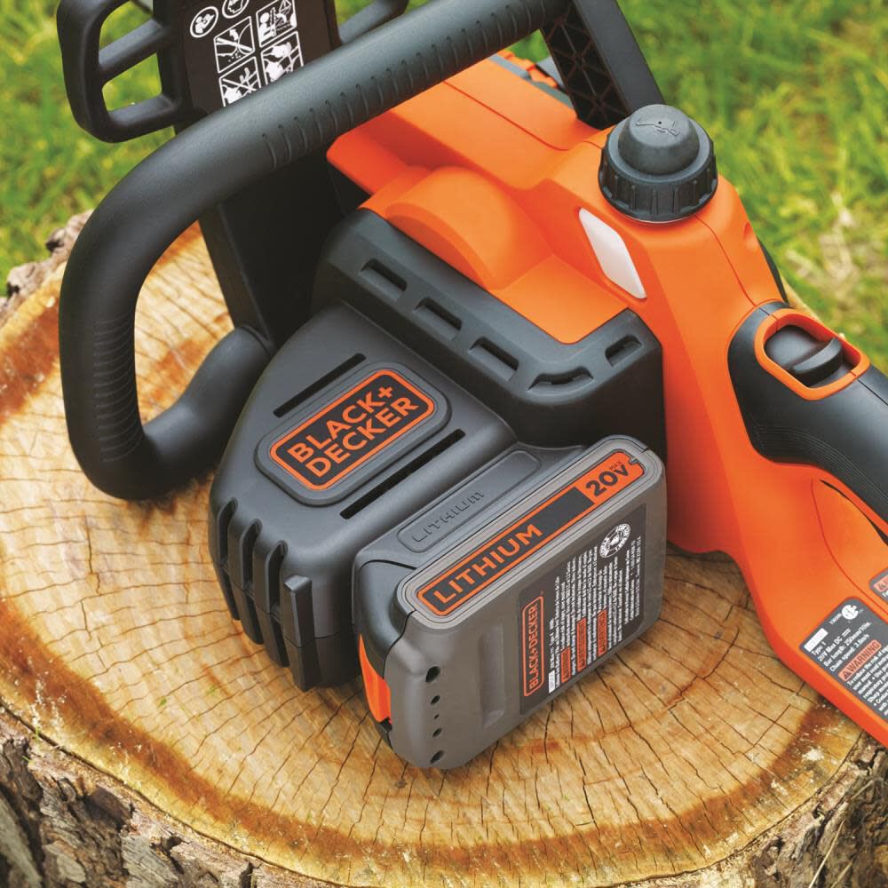 Black and Decker 10 Inch 20V MAX Lithium Chainsaw, large image number 7