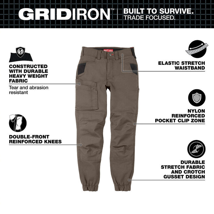 Milwaukee Women's GRIDIRON Double Knee Jogger Pants, large image number 1