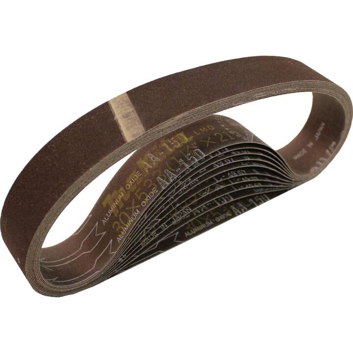 Makita 1-1/8 Inch x 21 Inch Abrasive Belt, 150 Grit, 10pk