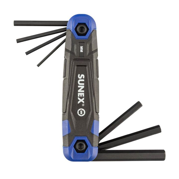 Sunex SAE/Metric Folding Hex Key Set 17pc