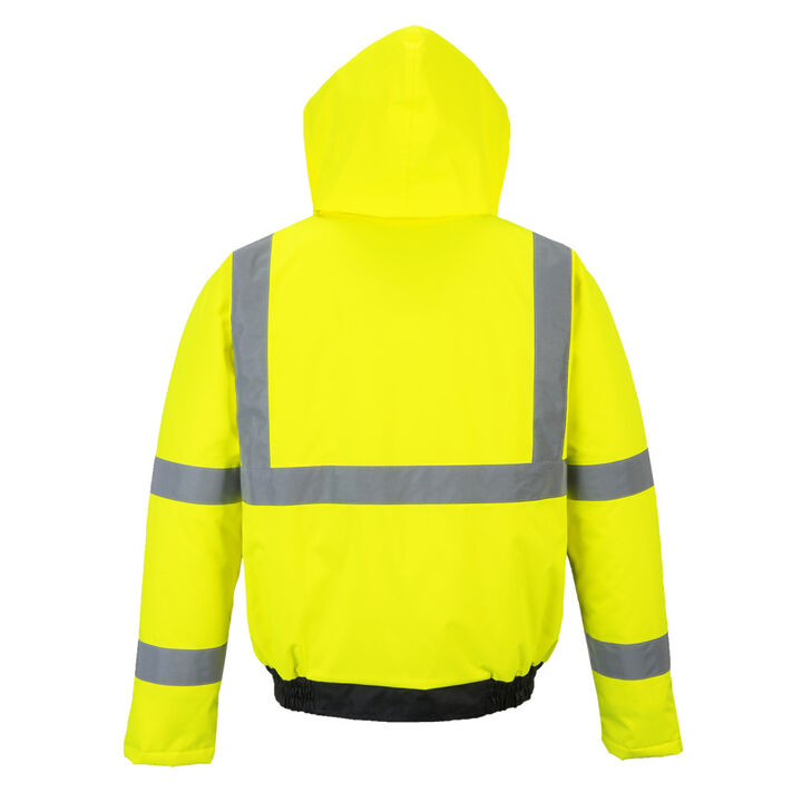 Portwest Class 3 Hi-Vis Two-Tone Bomber Jacket Yellow and Black - Large, large image number 1