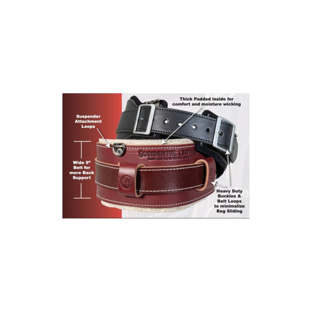 Occidental Leather Black Stronghold Comfort Belt Small, large image number 6