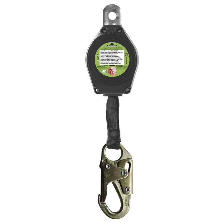 Peakworks Self-Retracting Lifeline (SRL) with Webbing Snap Hook 12 Ft. L. Black, large image number 0
