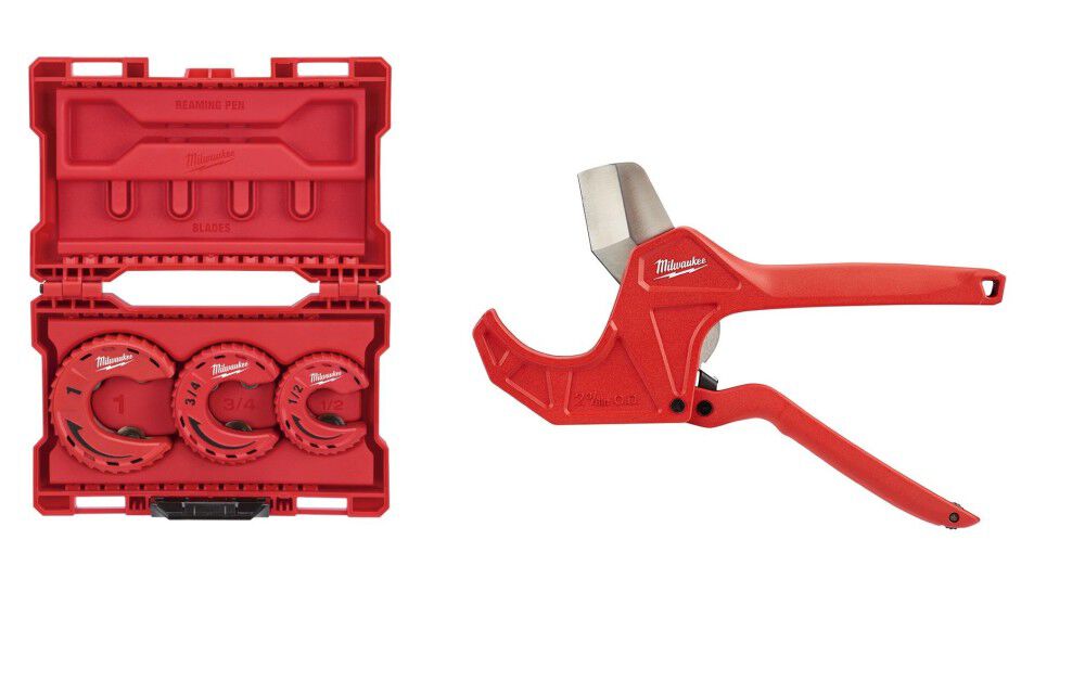 Milwaukee Tubing Cutter 3pc Tool Set & 2 3/8inch Pipe Cutter Bundle, large image number 1