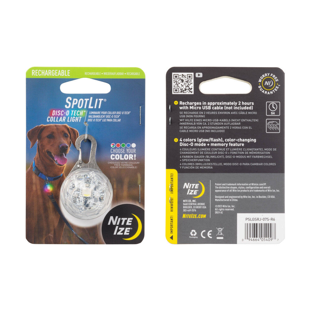 Nite Ize SpotLit Rechargeable Collar Light Disc-O Tech Jewel, large image number 3