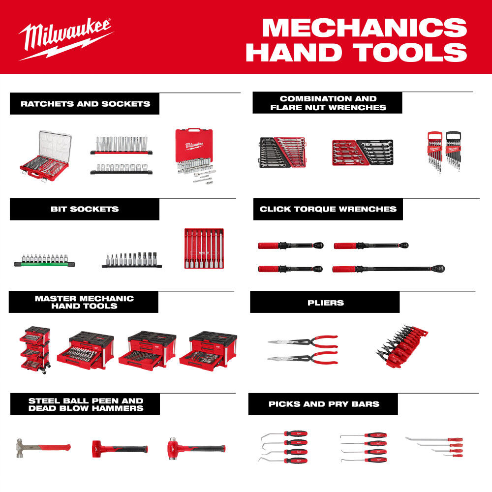 Milwaukee 1/4 Inch and 3/8 Inch Drive Long TORX Bit Socket Set 11 Pieces, large image number 8