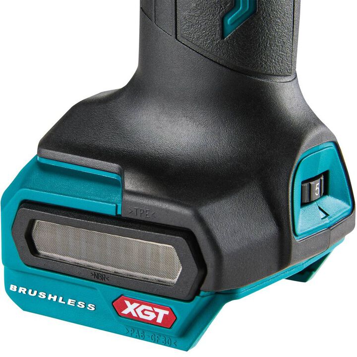 Makita 40V Max XGT Cordless 1/4 Inch Slide Switch Variable Speed Die Grinder with Electric Brake (Bare Tool), large image number 9