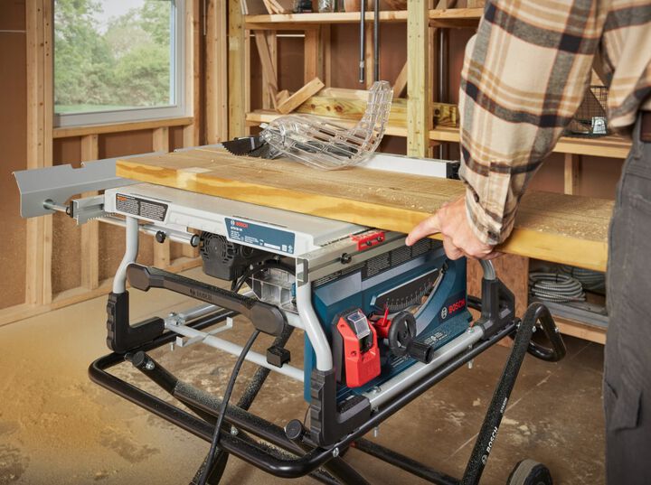 Bosch 10in Jobsite Table Saw with Gravity-Rise Wheeled Stand, large image number 8