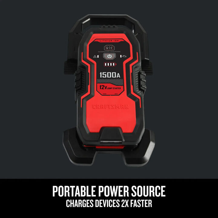 CRAFTSMAN 1500A 12V Lithium Jump Starter and Portable Power Pack, large image number 4