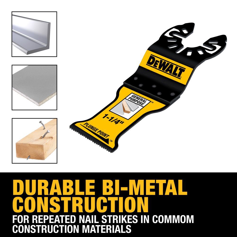 DEWALT Oscillating 1 1/4 Inch PLUNGEPOINT General Purpose Blade, 25 Pack, large image number 5