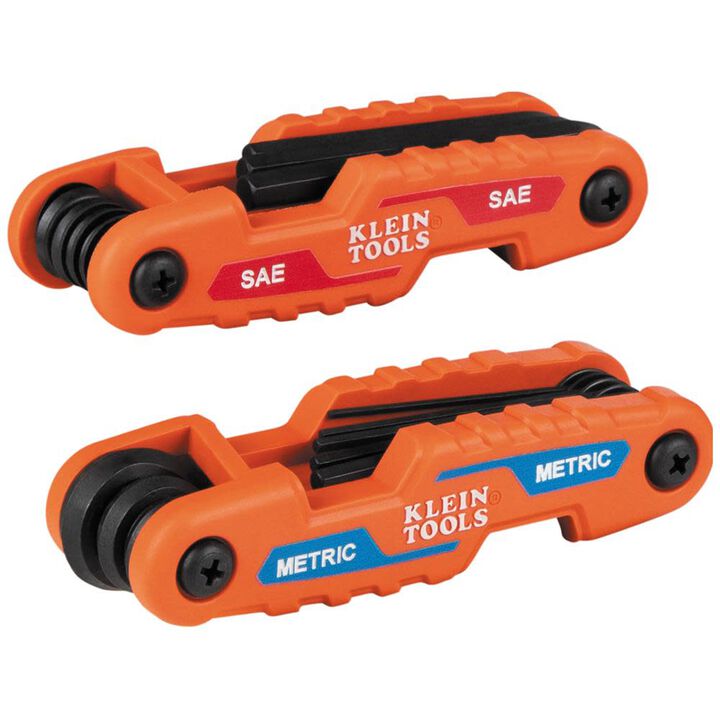 Klein Tools Compact Hex Key Set, SAE, Metric