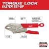Milwaukee 10 in. TORQUE LOCK Curved Jaw Locking Pliers With Grip, small image number 2