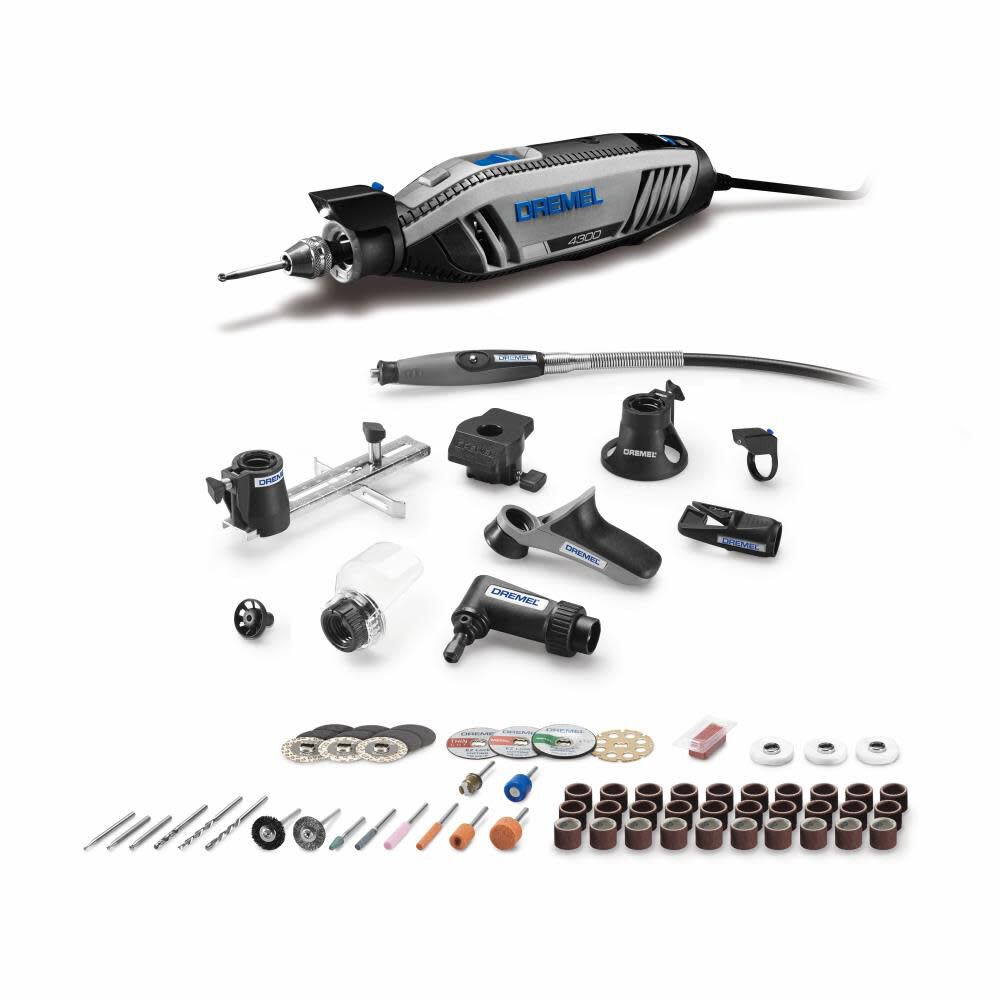Dremel 4300 Series Variable Speed Rotary Tool Kit with 9 Attachments, 64 Accessories, and Case, large image number 17