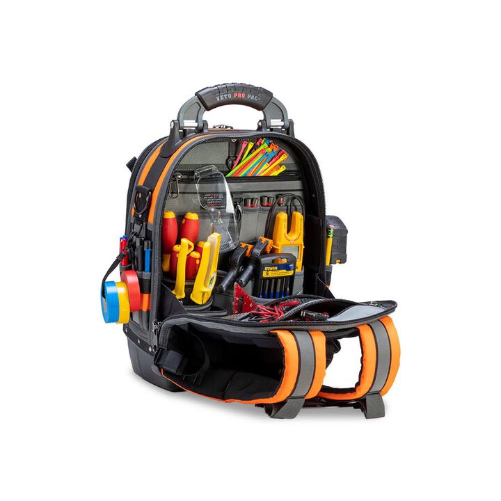 Veto Pro Pac Tool Backpack Large, Hi-Viz Orange, large image number 3