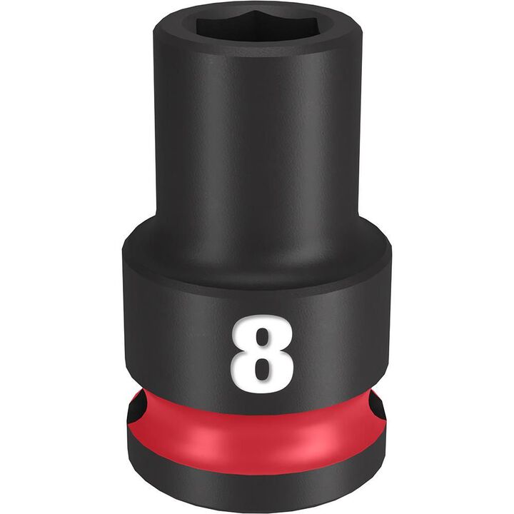 Milwaukee Impact Socket 3/8in Drive 8mm Standard 6 Point