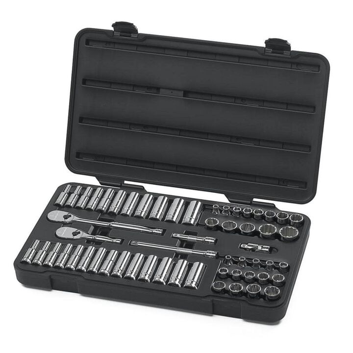 GEARWRENCH 57-PC 3/8Dr 12Pt Socket Set SAE/MM