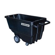Magnum Tool Group 800 Lb Capacity 1 Yard Dump Cart with HD Casters