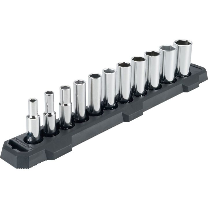CRAFTSMAN 3/8-in Drive SAE 6 Point Deep Socket Set, 11pc
