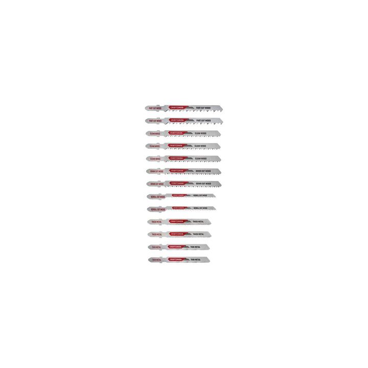 CRAFTSMAN T-Shank Jig Saw Blade Kit, 13 Piece, large image number 1