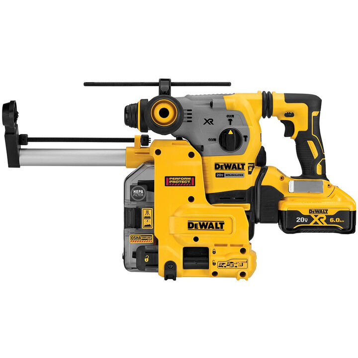 DEWALT 20V MAX XR 1-1/8in SDS Plus Rotary Hammer Kit with Dust Collection
