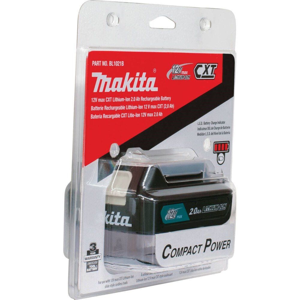 Makita 12V Max CXT 12V 2Ah Lithium Ion Power Tool Battery Pack with Fuel Indicator, large image number 7