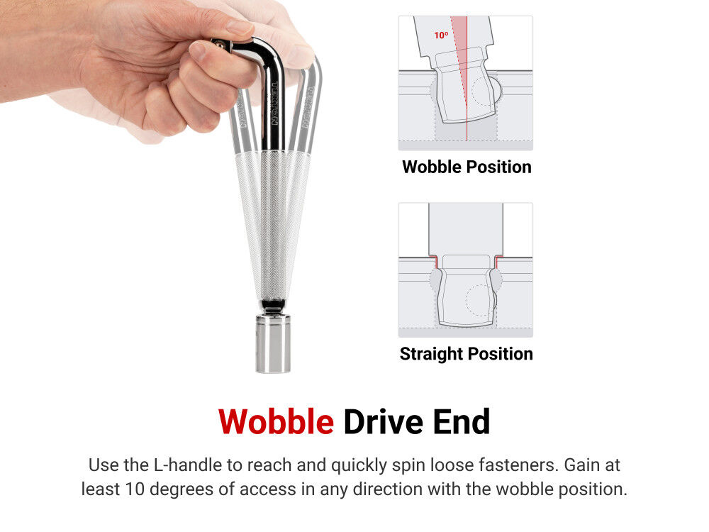 Tekton 1/2 Inch Drive x 7.5 Inch Wobble L-Handle, large image number 2