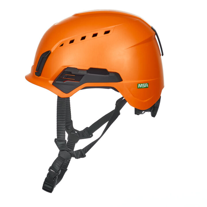 MSA Safety Works V-Gard H2 Vented Safety Helmet Orange