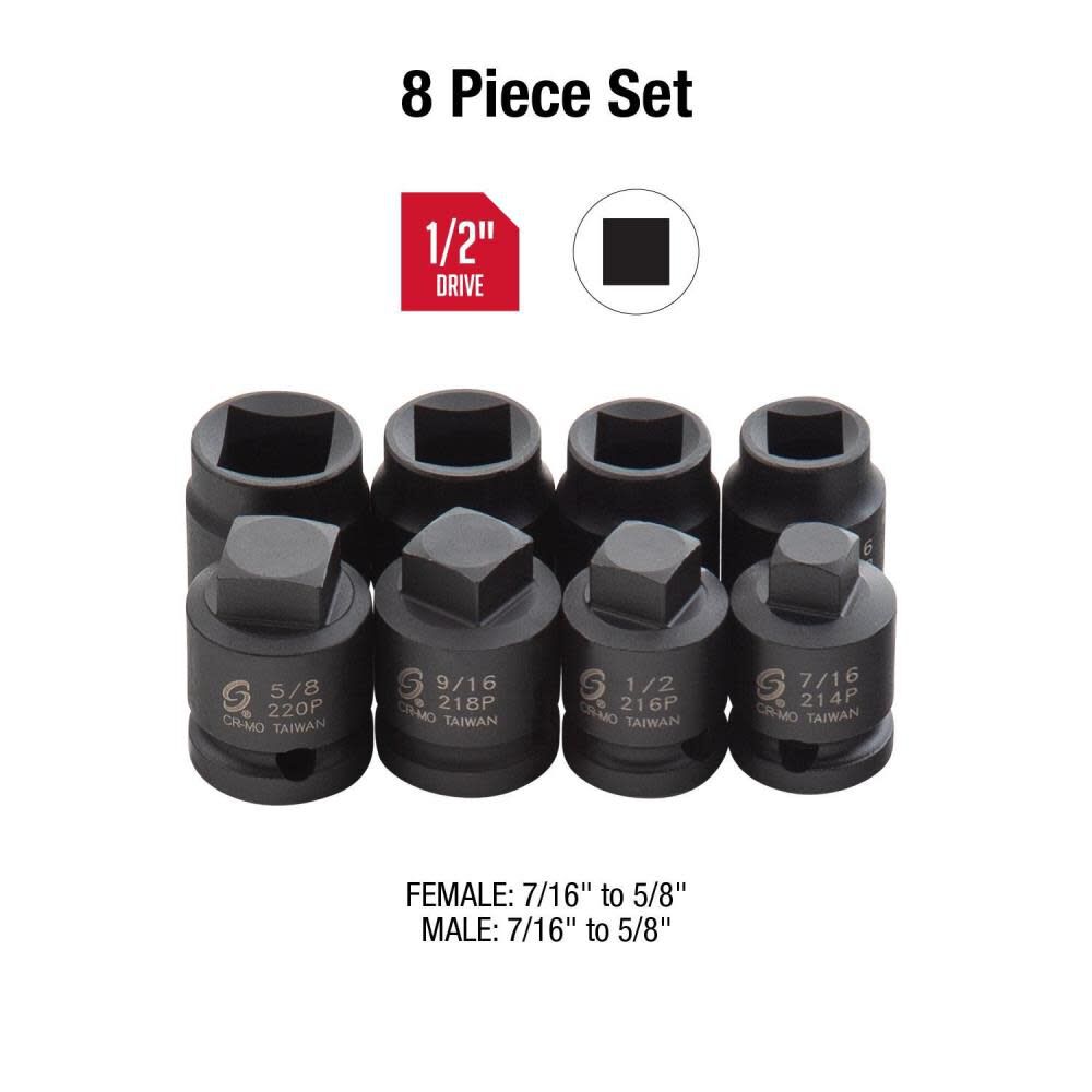 Sunex 8 pc. 1/2 In. Dr Pipe Plug Socket Set, large image number 3
