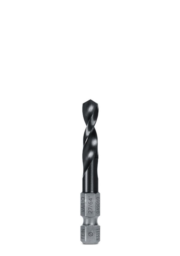 Fein VARIO Drill/Driver Twist Drill 27/64 Inch (1/2 Inch Thread)