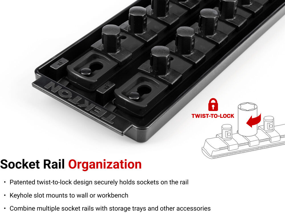 Tekton 1/2 Inch Deep 6 Point Socket Set, 16 Piece (3/8 - 1-5/16 Inch), large image number 4