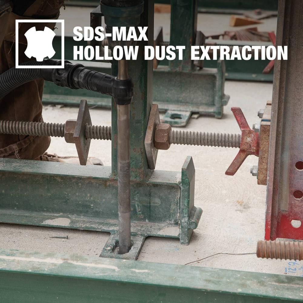 Makita 1-1/8in x 24in SDS-MAX Dust Extraction Drill Bit, large image number 4