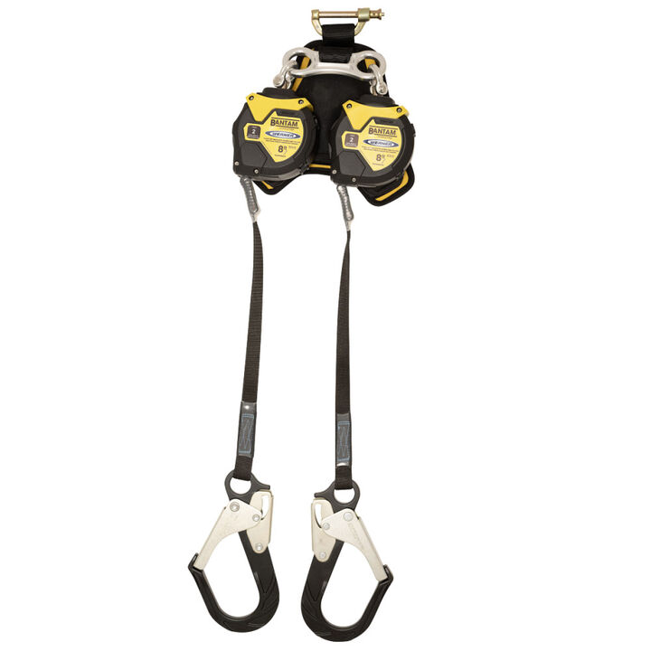 Werner 8 Ft. Twin Leg Self Retracting Lifeline with Aluminum Rebar Hook, large image number 0